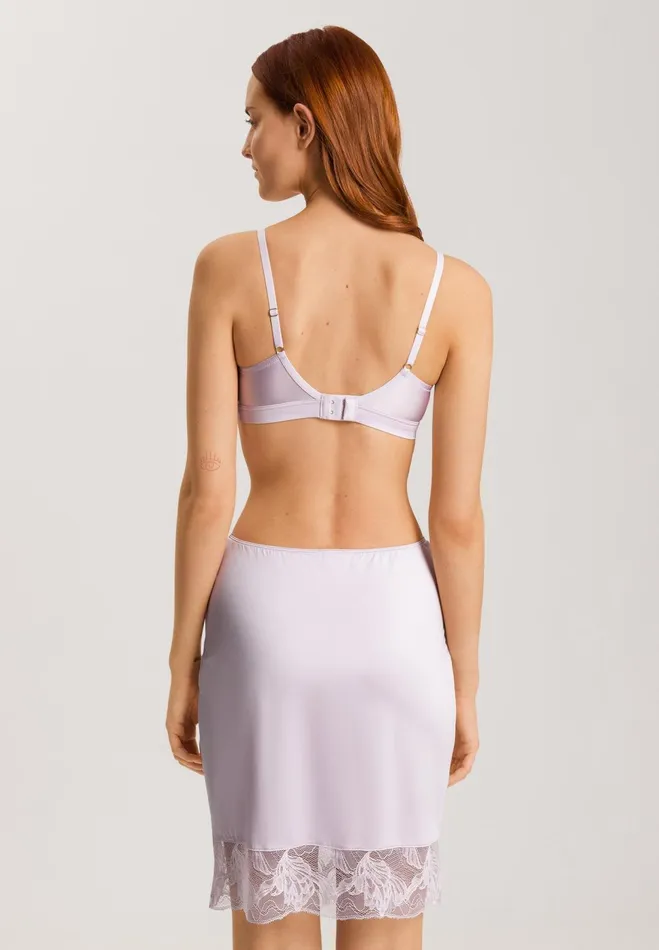 Lace Trim Soft Cup Bra Lilac Fog Women HANRO Wireless Bras