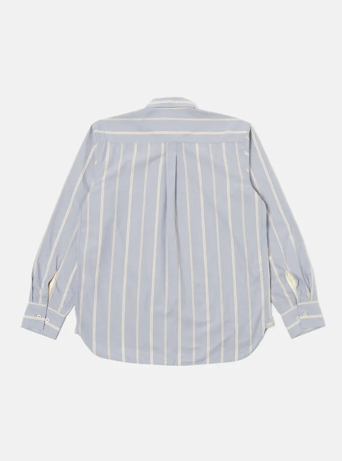 Lazy Day Shirt In Blue Sydney Stripe Men Universal Works Shirts