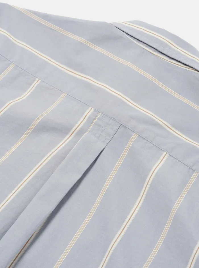 Lazy Day Shirt In Blue Sydney Stripe Men Universal Works Shirts