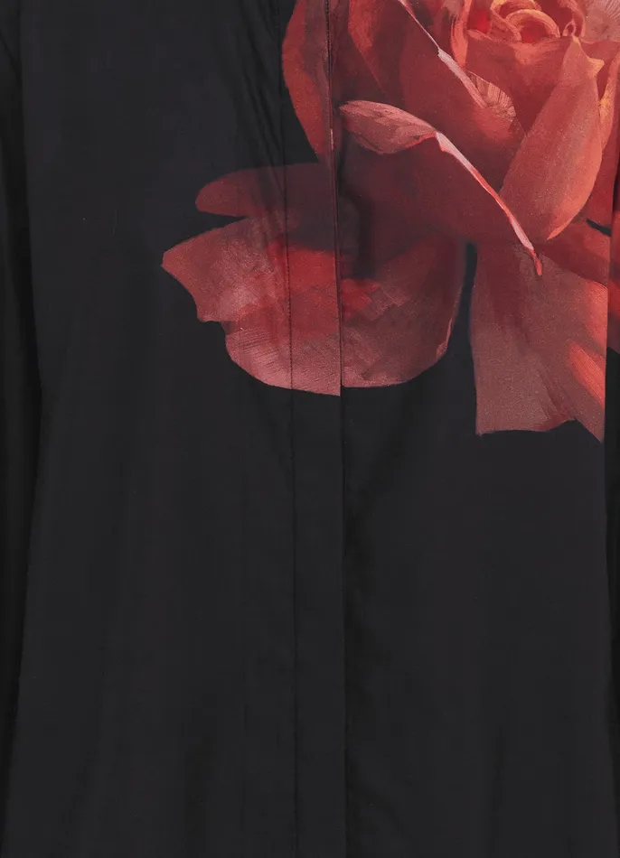 LEO LIN Alma Blouse 8211 Rose Print Women Tops and Shirts