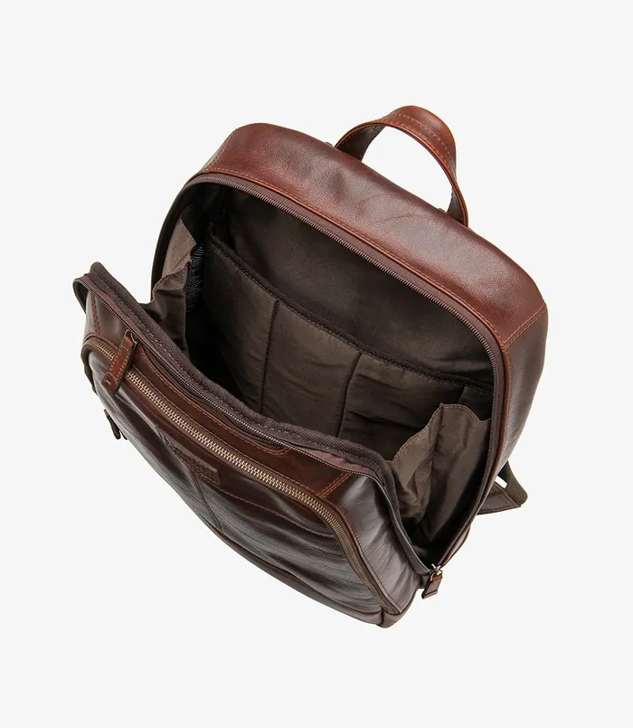 Loake Waterloo Rucksack Brown Men Overnight and Wash Bags