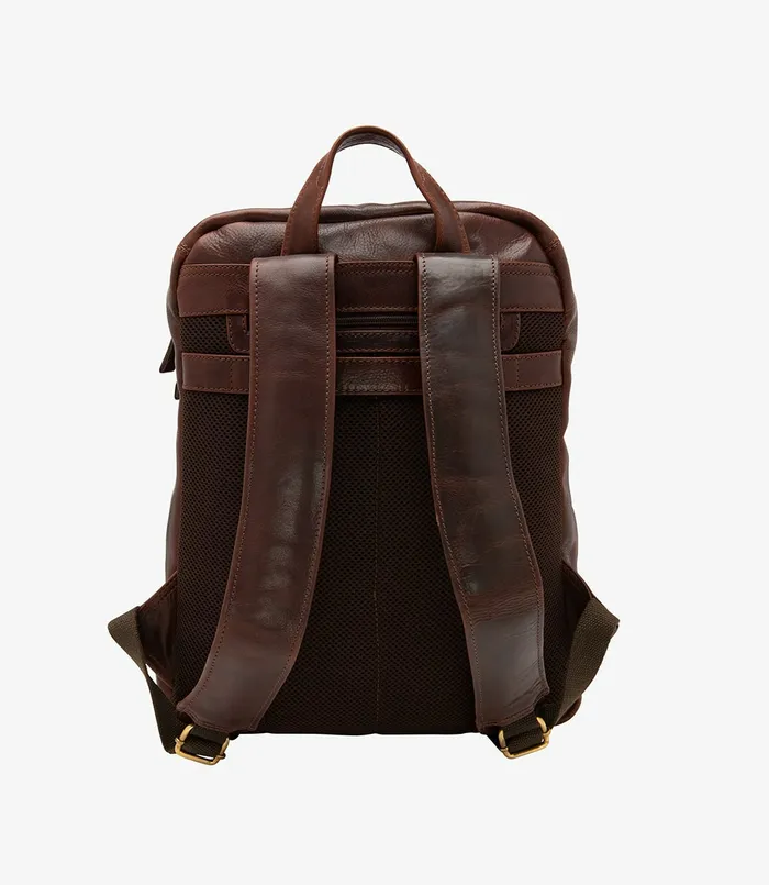 Loake Waterloo Rucksack Brown Men Overnight and Wash Bags
