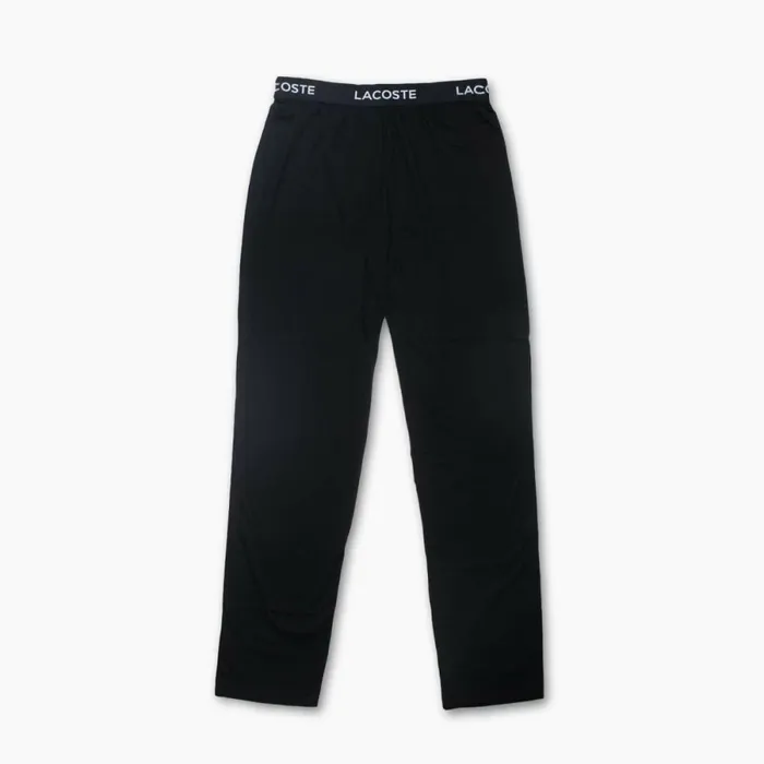 Loungewear and Pajamas Men Lacoste Men039s UltraSoft Cotton Jersey Pajama Bottoms Black 031