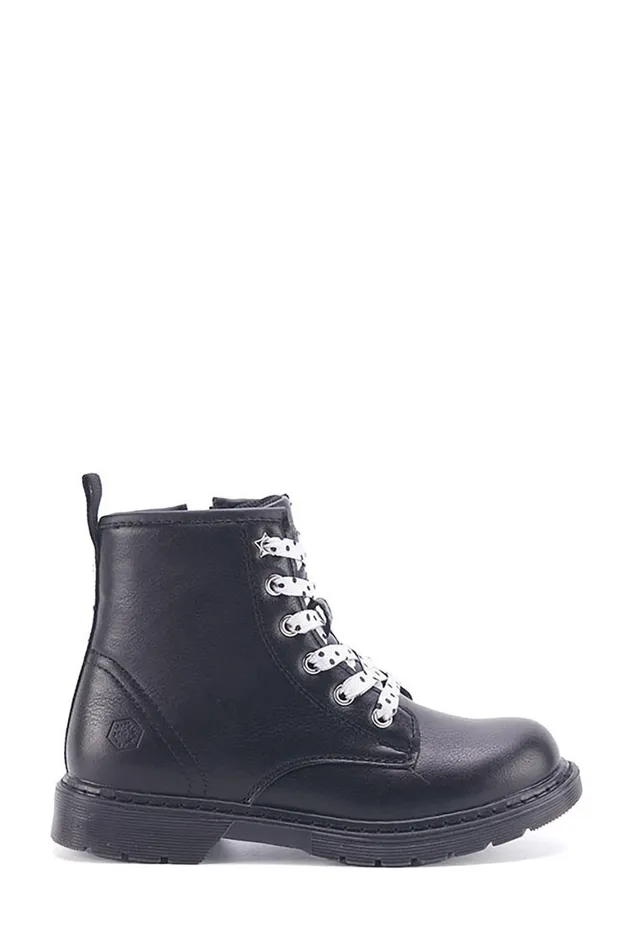 Lumberjack Shoes Girls ANKLE BOOT LACE BLACK Girl Comfort Shoes Black
