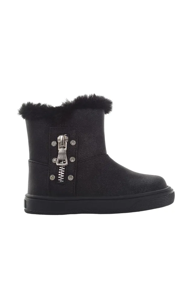 Lumberjack Shoes Girls MID BOOT WITH FUR BLACK Girl 776 Black