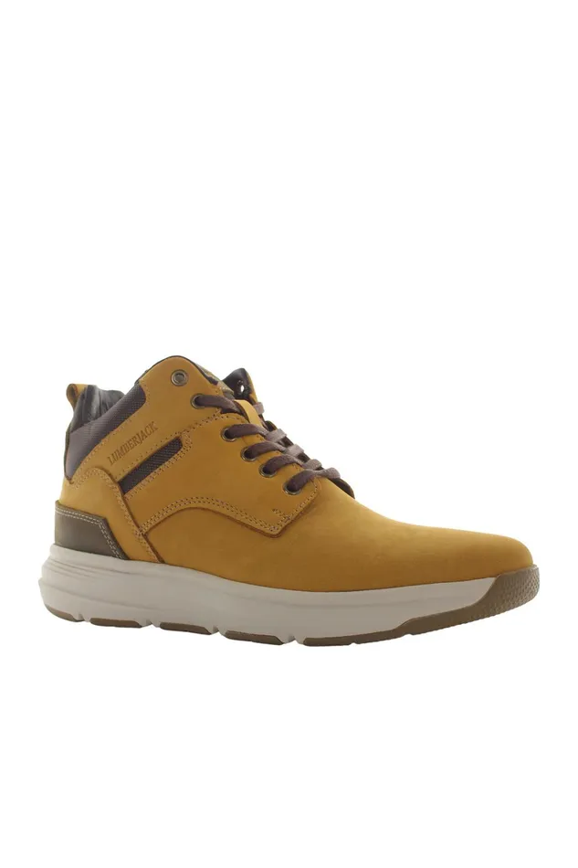 Lumberjack SNEAKERS Men MID CUT SNEAKER GINGER Man Comfort Shoes Brown