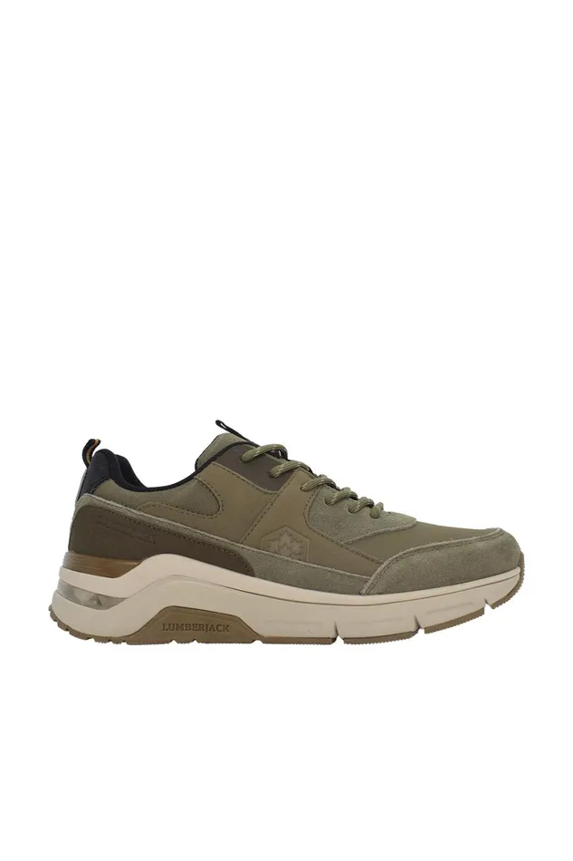 Lumberjack SNEAKERS Men ROLAND SMI4912003 KHAKI Man Sport Shoes Green