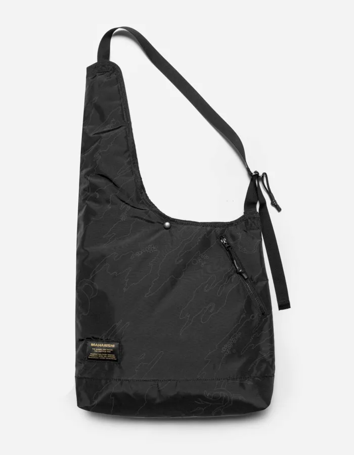 Maharishi Bags 1530 Camo MALICE Monk Sling Bag Black 8211 Men