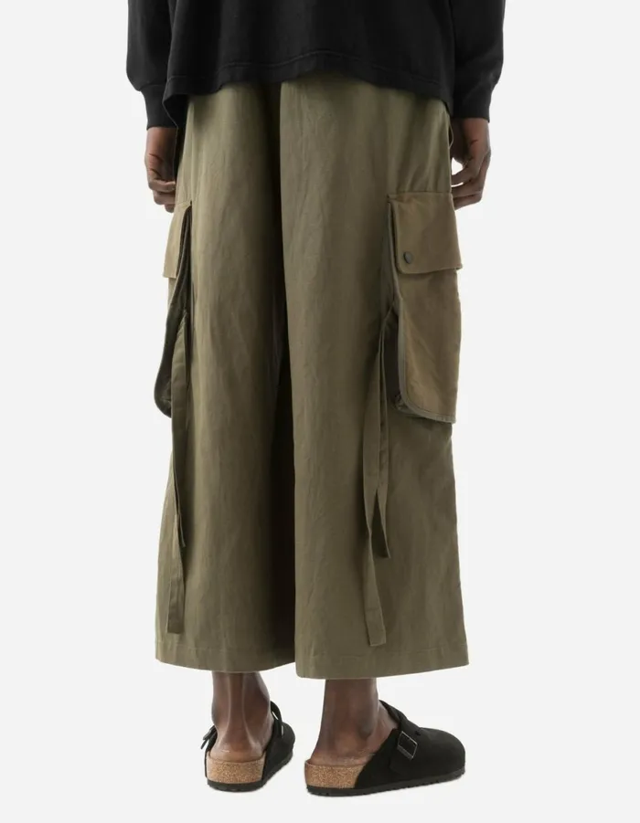 Maharishi Hakama Pants 6052 M42 Hakama Cropped Track Pants Olive 8211 Men