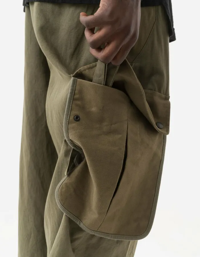Maharishi Hakama Pants 6052 M42 Hakama Cropped Track Pants Olive 8211 Men