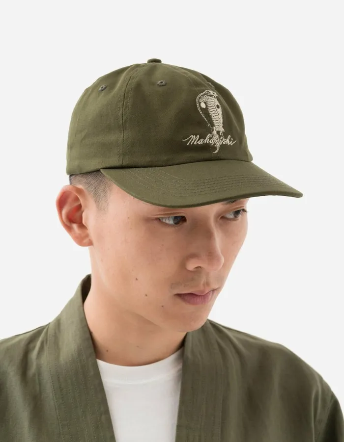 Maharishi Hats 1454 Year Of The Snake 6 Panel Cap Olive 8211 Men