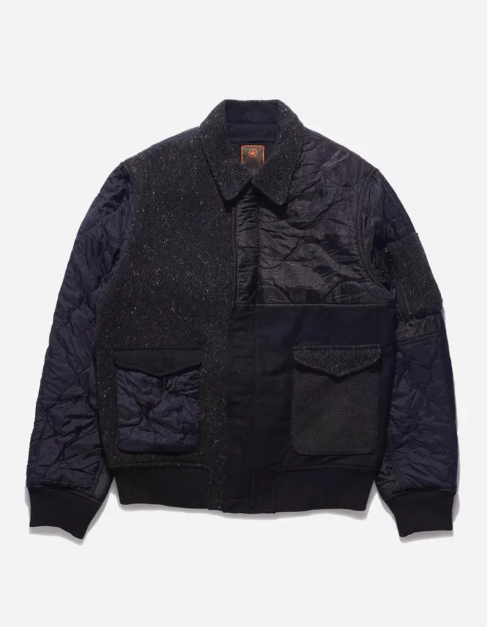 Maharishi Jackets 4083 Upcycled A2 Flight Jacket Black 8211 Men