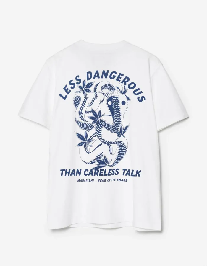 Maharishi Short Sleeve TShirts 1453 Less Dangerous TShirt White 8211 Men