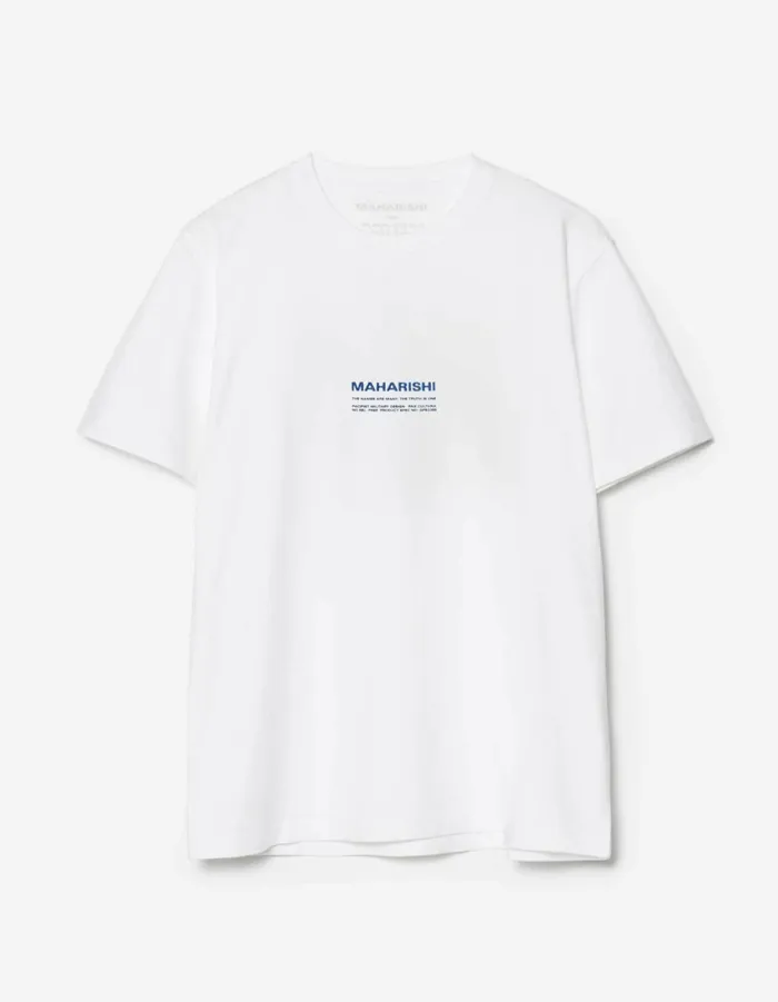 Maharishi Short Sleeve TShirts 1453 Less Dangerous TShirt White 8211 Men