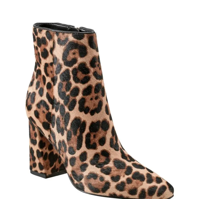 Marc Fisher Booties Women Yanaraly Heeled Bootie Leopard