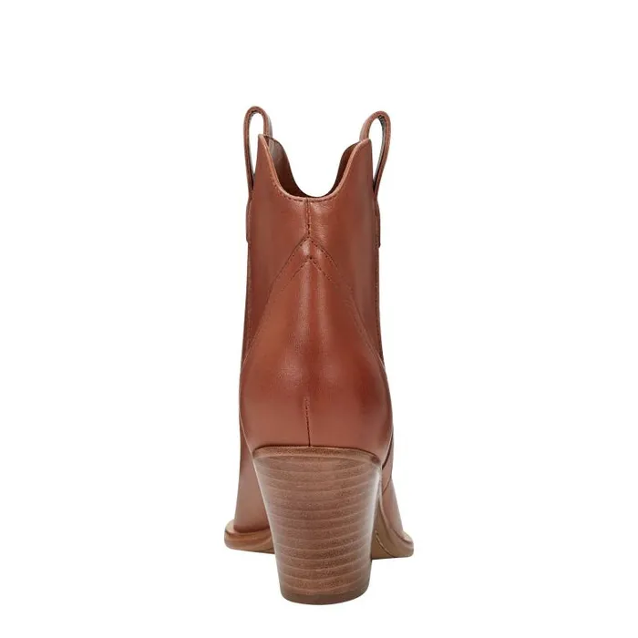 Marc Fisher Boots and Booties Women Marlie Western Bootie Natural Leather