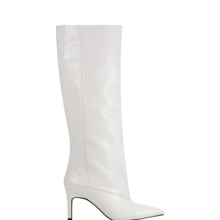 Marc Fisher Dress Boots Women Gentle Dress Boot Ivory Leather
