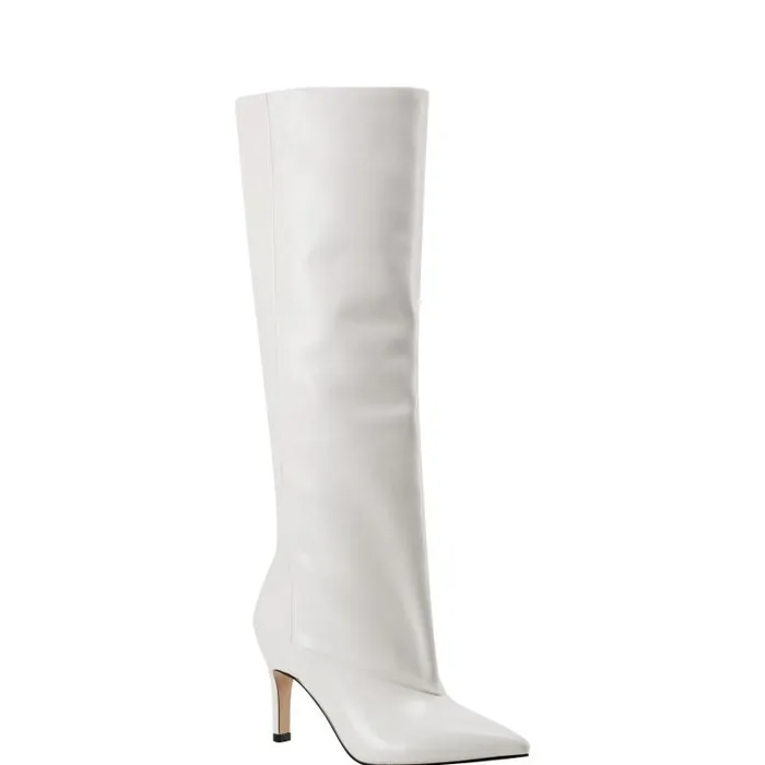 Marc Fisher Dress Boots Women Gentle Dress Boot Ivory Leather