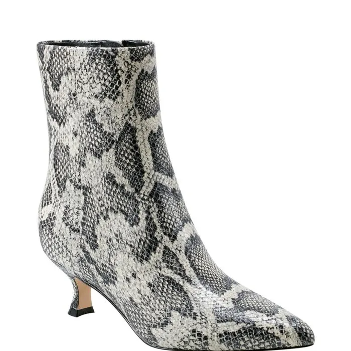 Marc Fisher Dress Boots Women Iggy Dress Bootie Snake Print