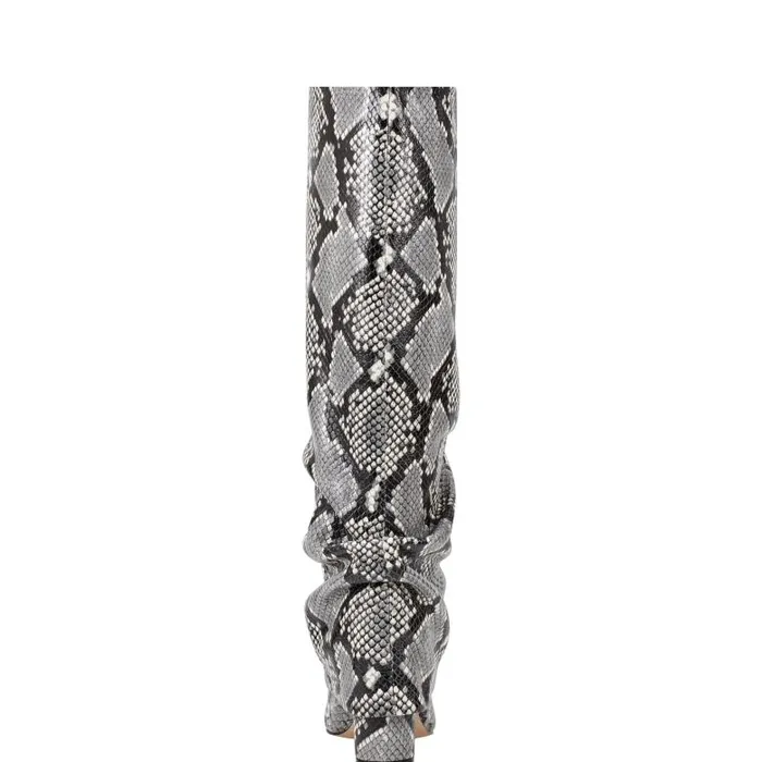 Marc Fisher Dress Boots Women Lalita Foldover Dress Boot Snake Print