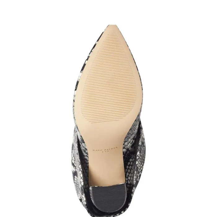 Marc Fisher Dress Boots Women Lalita Foldover Dress Boot Snake Print
