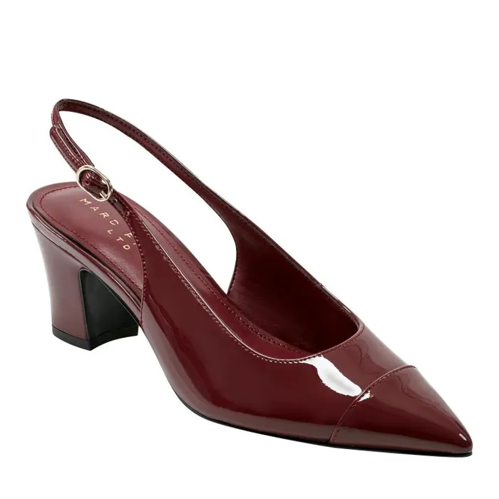 Marc Fisher Heels and Pumps Women Blakeley Slingback Pump Red Patent Leather