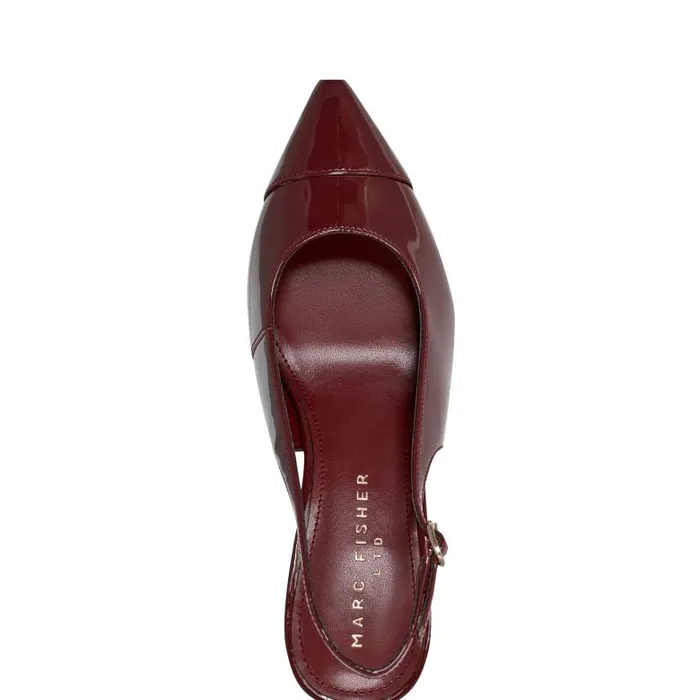 Marc Fisher Heels and Pumps Women Blakeley Slingback Pump Red Patent Leather