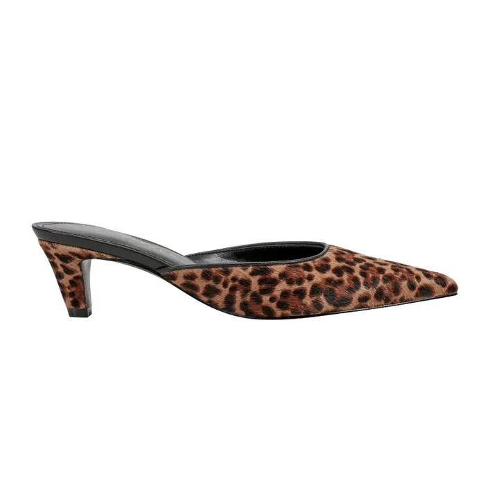 Marc Fisher Heels and Pumps Women Rosaly Heeled Mule Leopard