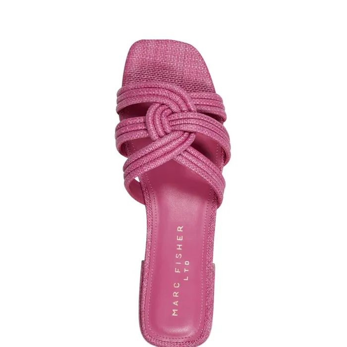 Marc Fisher Mules and Slides Women Casara Slide Sandal Pink