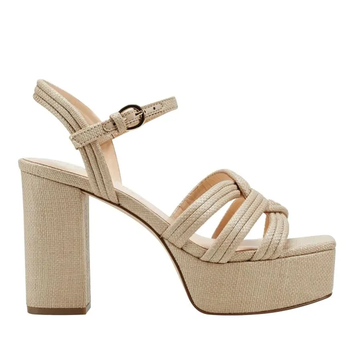 Marc Fisher Sandals Women Cairo Platform Sandal Medium Natural