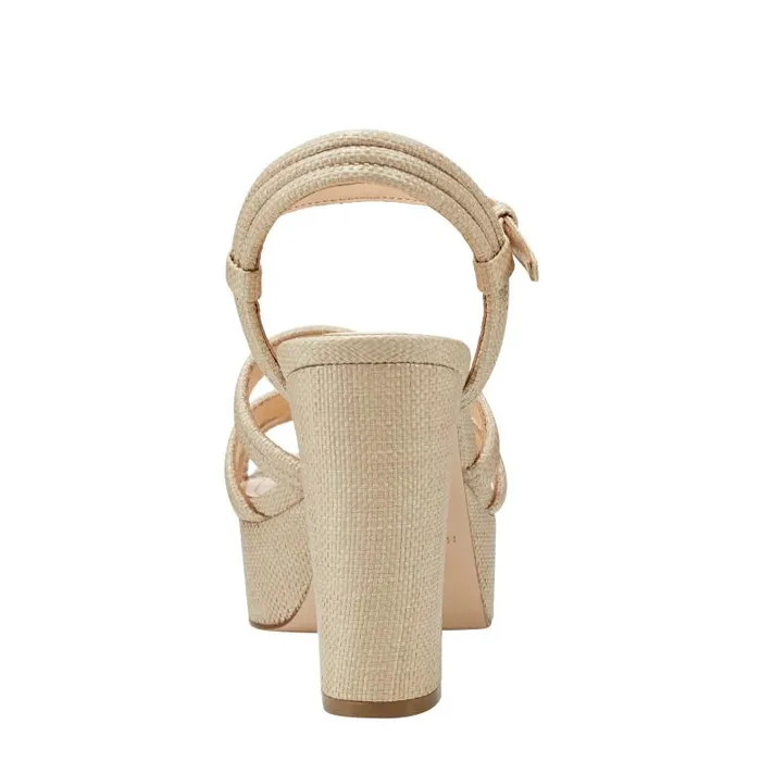 Marc Fisher Sandals Women Cairo Platform Sandal Medium Natural