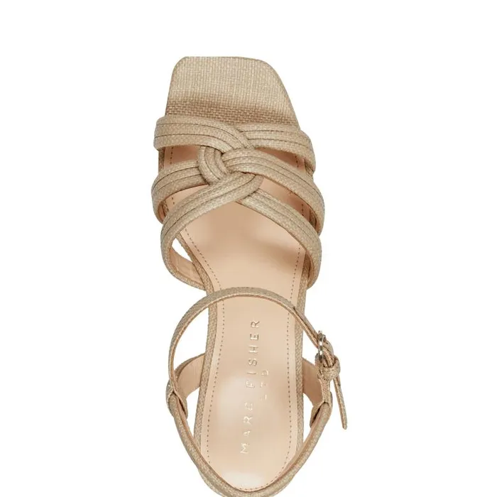 Marc Fisher Sandals Women Cairo Platform Sandal Medium Natural