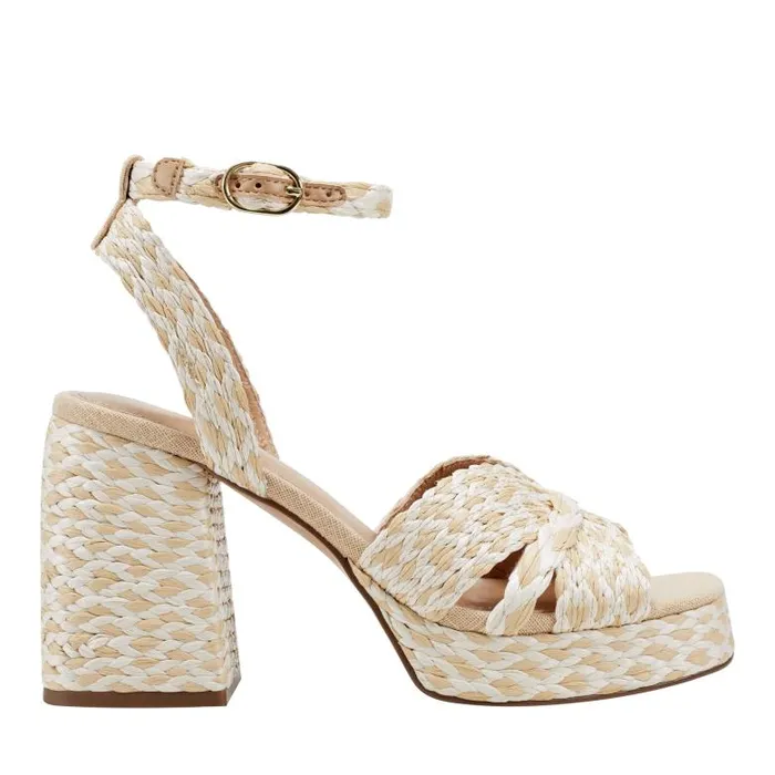 Marc Fisher Sandals Women Janie Platform Sandal Light Natural