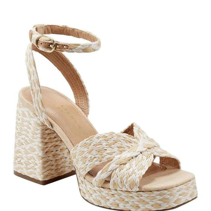 Marc Fisher Sandals Women Janie Platform Sandal Light Natural