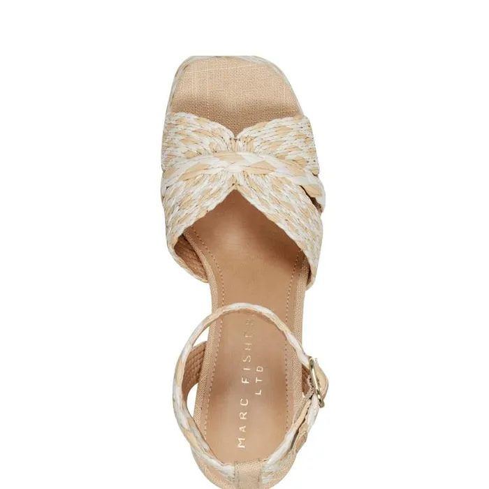 Marc Fisher Sandals Women Janie Platform Sandal Light Natural