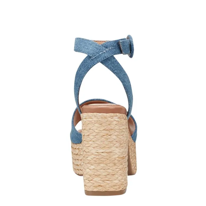Marc Fisher Sandals Women Palyca Platform Espadrille Sandal Denim