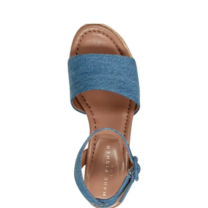 Marc Fisher Sandals Women Palyca Platform Espadrille Sandal Denim