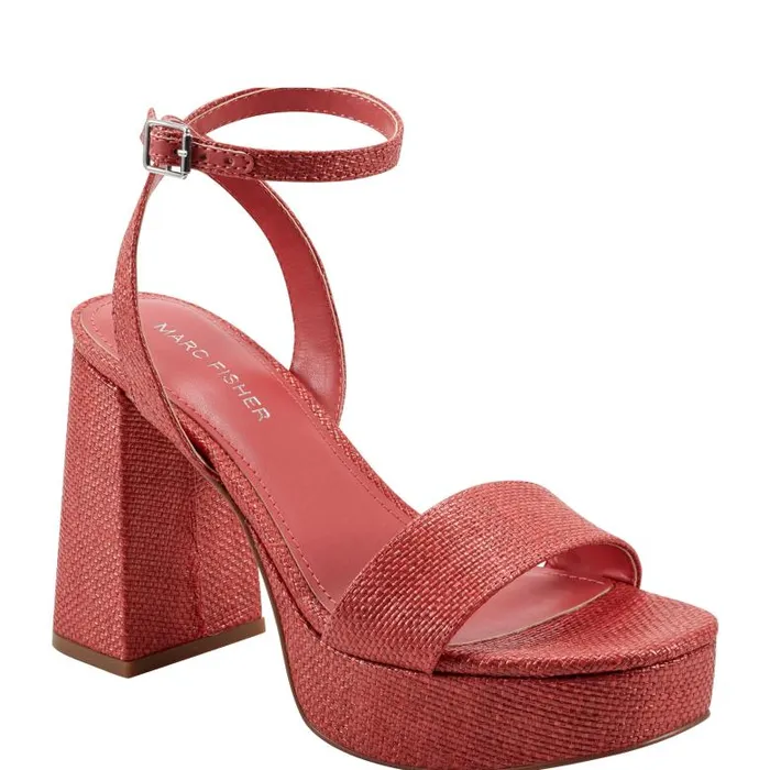 Marc Fisher Sandals Women Sadel Platform Sandal Medium Red