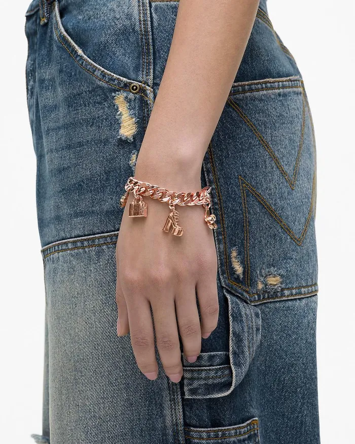 Marc Jacobs Bracelets The Mini Icon Charm Bracelet Antique Rose Gold 8211 Women