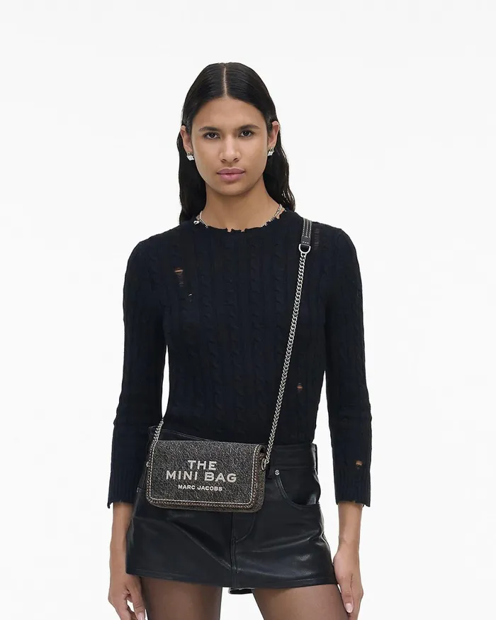 Marc Jacobs Crossbody Bags The Denim Chain Mini Bag Black Wash 8211 Women