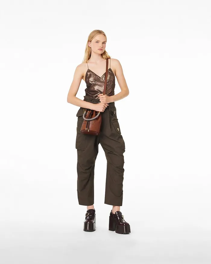 Marc Jacobs Crossbody Bags The Leather Bucket Bag Argan Oil 8211 Women