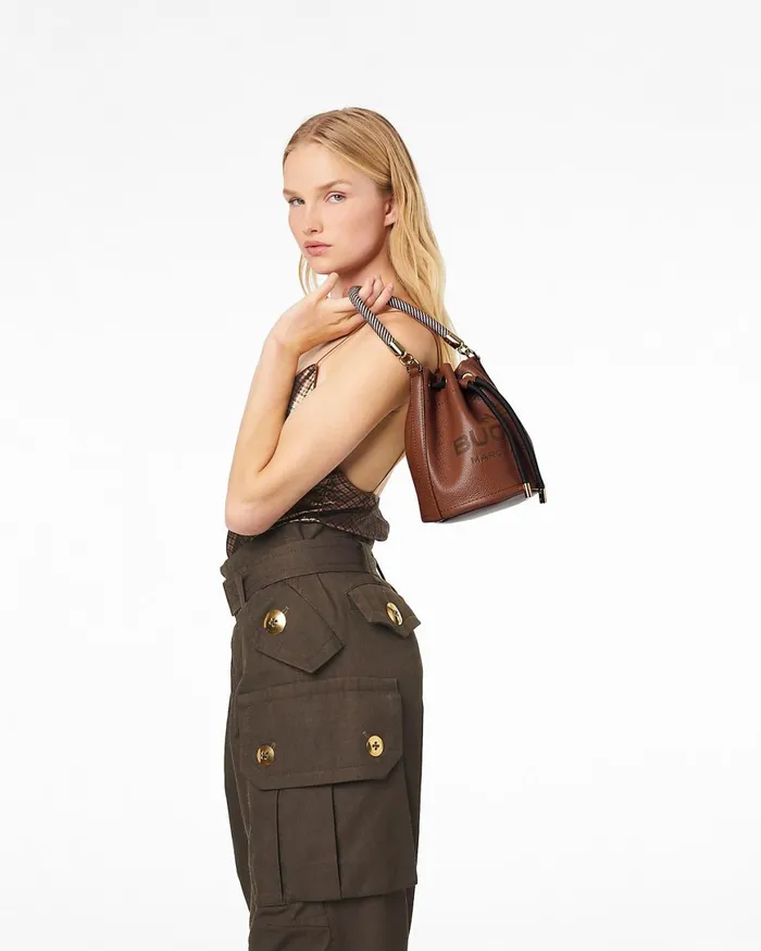 Marc Jacobs Crossbody Bags The Leather Bucket Bag Argan Oil 8211 Women