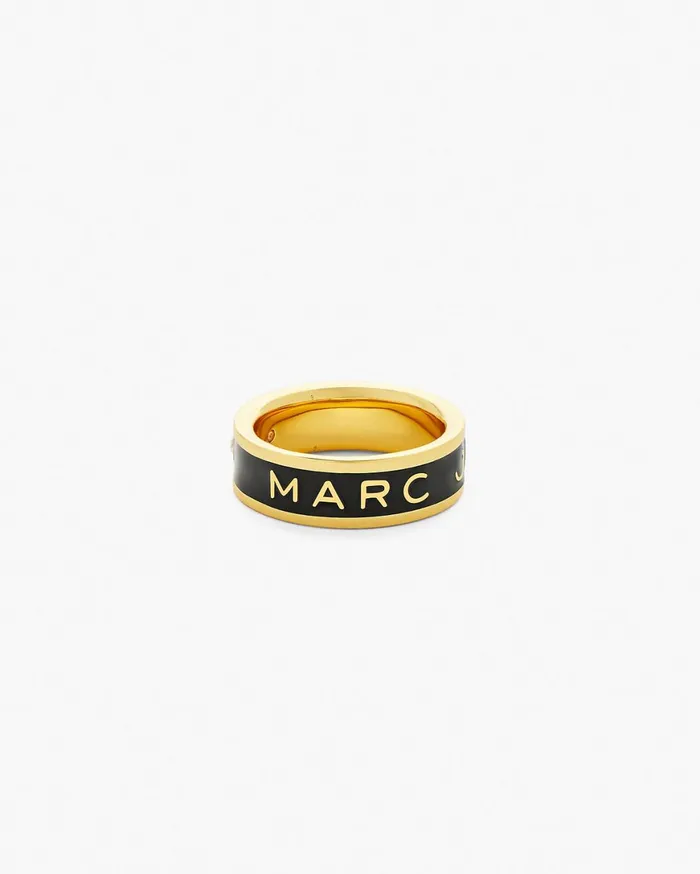 Marc Jacobs Rings Enamel Ring Goldblack 8211 Women