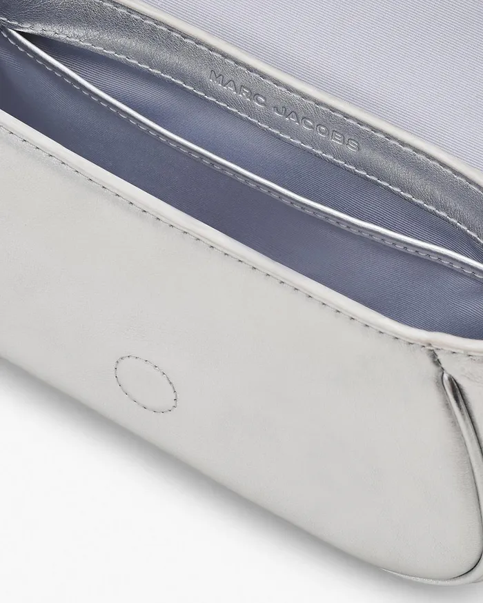 Marc Jacobs Shoulder Bags The Metallic Leather Clover Shoulder Bag Silver 8211 Women