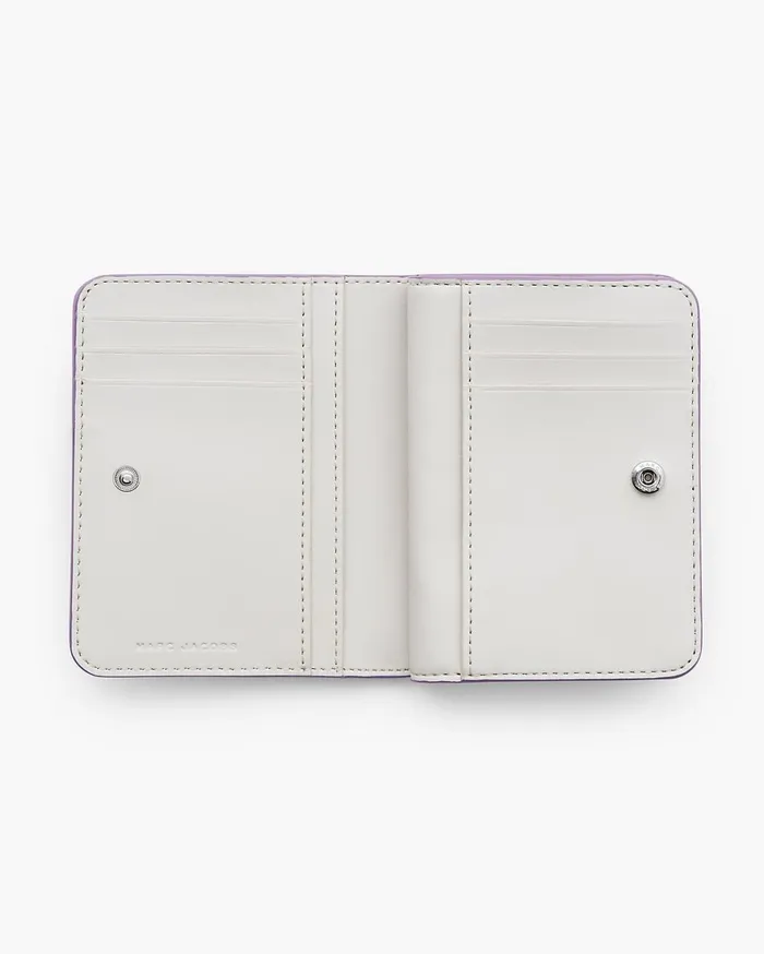 Marc Jacobs Small Wallets The Covered J Marc Mini Compact Wallet Lilac 8211 Women