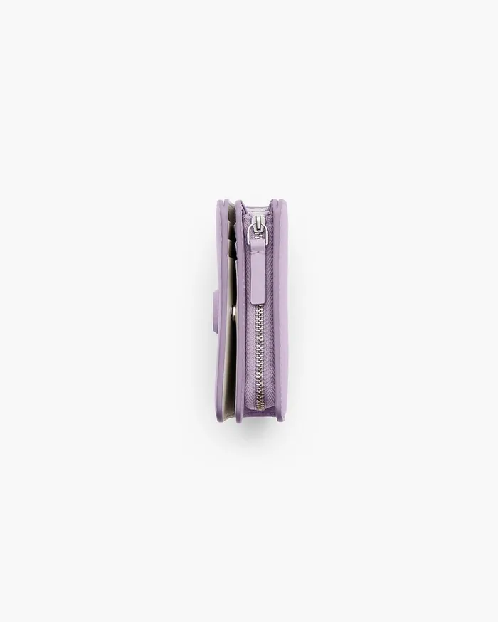 Marc Jacobs Small Wallets The Covered J Marc Mini Compact Wallet Lilac 8211 Women