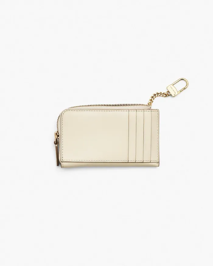 Marc Jacobs Small Wallets The Covered J Marc Top Zip Multi Wallet Cloud White 8211 Women