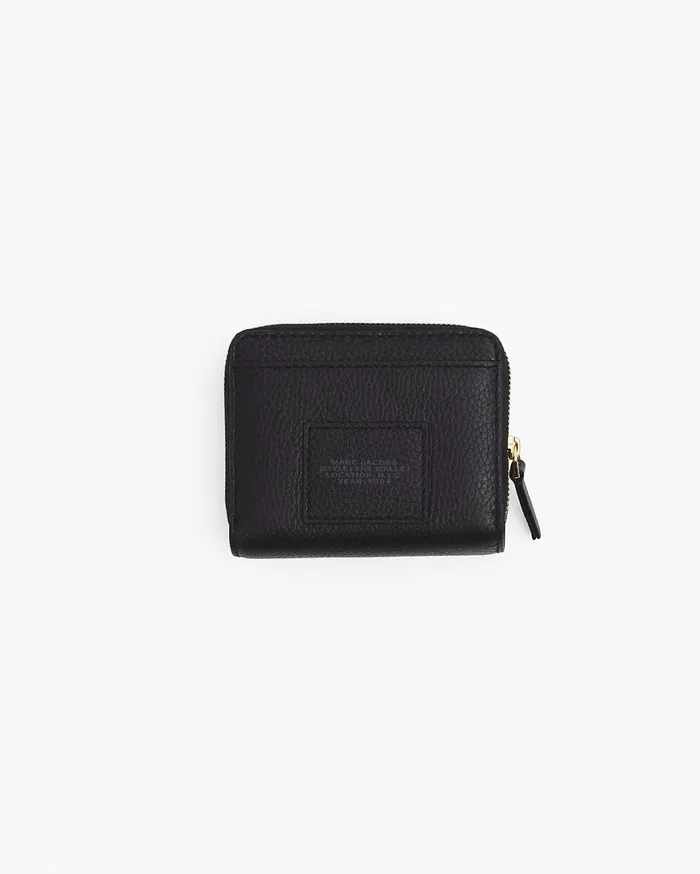 Marc Jacobs Small Wallets The Leather Mini Compact Wallet Black 8211 Women