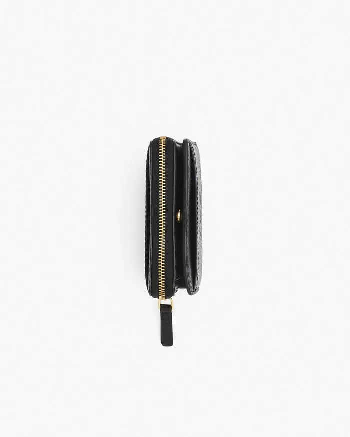 Marc Jacobs Small Wallets The Leather Mini Compact Wallet Black 8211 Women