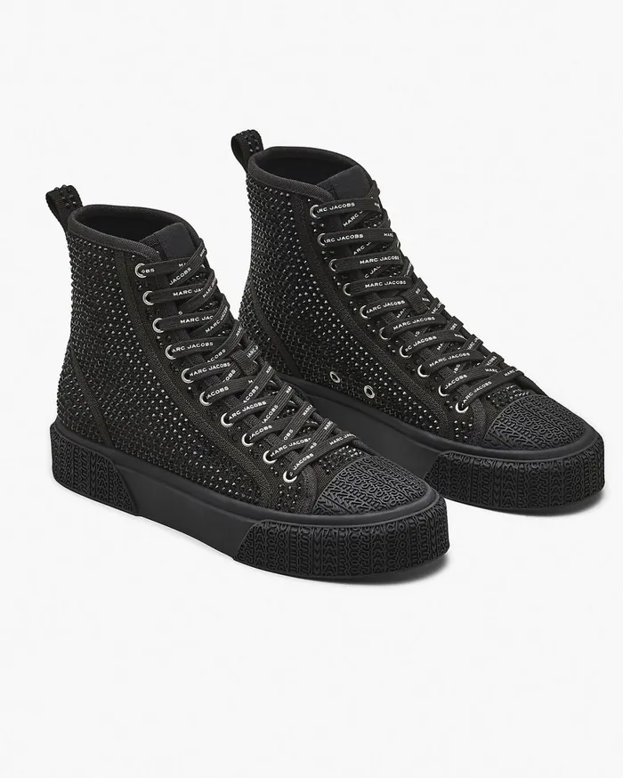 Marc Jacobs Sneakers The Crystal Canvas High Top Sneaker Black Crystal 8211 Women Marc Jacobs Sneakers The Crystal Canvas High Top Sneaker Black Crystal 8211 Women